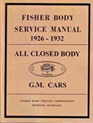 Fisher GM Body Service Manual 1926-1932 for sale  Delivered anywhere in USA 