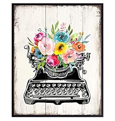 Rustic floral typewriter for sale  Delivered anywhere in USA 
