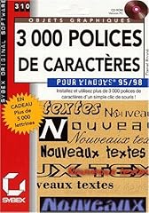 3000 polices caractères d'occasion  Livré partout en France