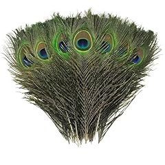 19pcs peacock feathers for sale  Delivered anywhere in UK