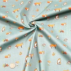 Polycotton fabric fox for sale  Delivered anywhere in UK