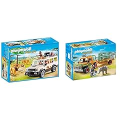 Playmobil Vida Salvaje Vehículo Safari con Leones, Playset de Figuras de Juguete, Multicolor (6798), Miscelanea + Camión con Elefante (6937) segunda mano  Se entrega en toda España 