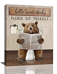 Funny bear bathroom for sale  Delivered anywhere in USA 