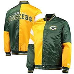 Starter Men's Green/Gold Green Bay Packers Leader Varsity, used for sale  Delivered anywhere in USA 