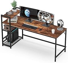 HOMIDEC Schreibtisch, Computertisch mit Bücherregal, gebraucht kaufen  Wird an jeden Ort in Deutschland