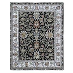 Black hand knotted for sale  Delivered anywhere in USA 
