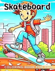 Skateboard kids coloring for sale  Delivered anywhere in USA 