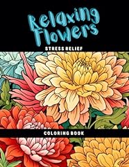 Relaxing flowers coloring for sale  Delivered anywhere in USA 