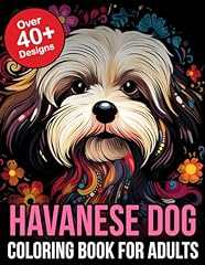 Havanese dog coloring for sale  Delivered anywhere in UK