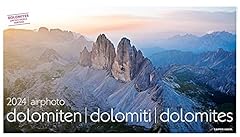 Luftbildkalender dolomiten air usato  Spedito ovunque in Italia 