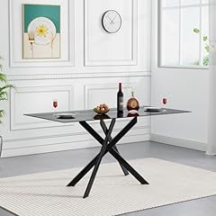 Rectangle glass dining for sale  Delivered anywhere in USA 