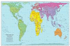 Peters world map usato  Spedito ovunque in Italia 