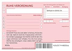 Ruhe verordnung als gebraucht kaufen  Wird an jeden Ort in Deutschland