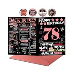 Joycard 78th birthday for sale  Delivered anywhere in USA 