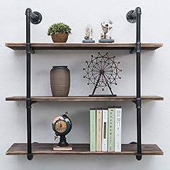 Industrial Pipe Shelving Wall Mounted,36in Rustic Metal for sale  Delivered anywhere in USA 