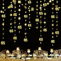 Gold 65th birthday for sale  Delivered anywhere in USA 
