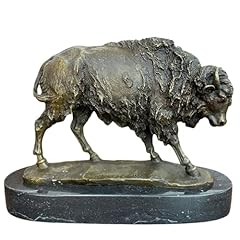 Bronze bison sculpture for sale  Delivered anywhere in USA 