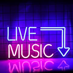 Live music neon for sale  Delivered anywhere in Ireland