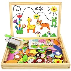 COOLJOY Wooden Magnetic Puzzle Games, 100+ PCS Double for sale  Delivered anywhere in UK