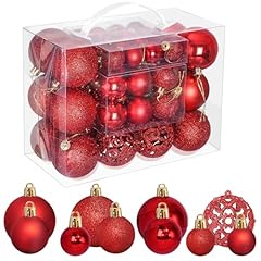 Palline natale rosse usato  Spedito ovunque in Italia 