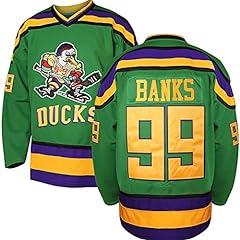 Used, Adam Banks #99 Mighty Ducks Movie Hockey Jersey White for sale  Delivered anywhere in USA 
