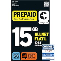 Congstar prepaid allnet gebraucht kaufen  Wird an jeden Ort in Deutschland