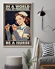 Nurse poster metal for sale  Delivered anywhere in USA 