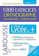 1000 exercices orthographe d'occasion  Livré partout en France
