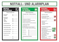 Aushang arbeitsplatz notfall gebraucht kaufen  Wird an jeden Ort in Deutschland