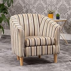 striped tub chair for sale  Delivered anywhere in UK