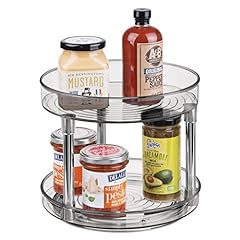 mDesign Lazy Susan Spice Rack – 2-Tier Kitchen Storage for sale  Delivered anywhere in UK