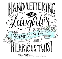 Hand lettering laughter for sale  Delivered anywhere in USA 
