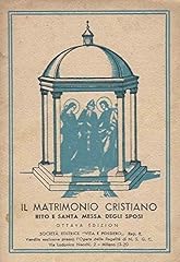 Matrimonio cristiano. rito usato  Spedito ovunque in Italia 