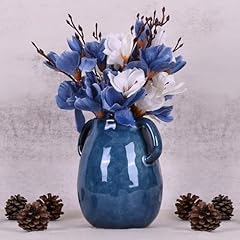Vaso ceramica blu usato  Spedito ovunque in Italia 
