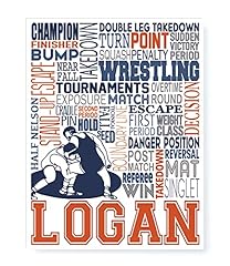 Wrestling typography personali for sale  Delivered anywhere in USA 