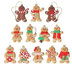 12pcs christmas gingerbread for sale  Delivered anywhere in USA 