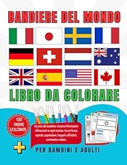 Libro colorare bandiere usato  Spedito ovunque in Italia 