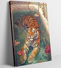 Tiger bathtub canvas for sale  Delivered anywhere in USA 