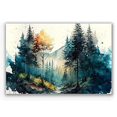 Usoway watercolor forest for sale  Delivered anywhere in USA 