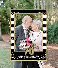 JeVenis Puntelli per foto per festeggiamenti per 70 ° compleanno in oro nero 70 ° Portafoto per 70 ° compleanno Portafoto per 70 anni usato  Spedito ovunque in Italia 