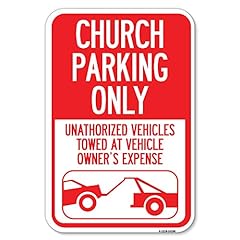 Church parking unauthorized for sale  Delivered anywhere in USA 