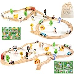 Justwood wooden train for sale  Delivered anywhere in USA 
