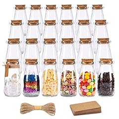 24pcs 100ml Milk Glass Bottles Glass Favors Jars Vintage for sale  Delivered anywhere in Canada