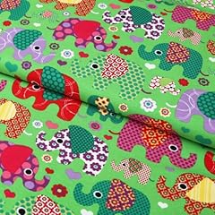 Baumwolljersey bunte blumige gebraucht kaufen  Wird an jeden Ort in Deutschland