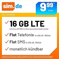 Handytarif sim lte gebraucht kaufen  Wird an jeden Ort in Deutschland