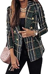 Womens blazers plaid for sale  Delivered anywhere in Ireland