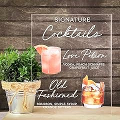 Signature cocktail sign for sale  Delivered anywhere in USA 