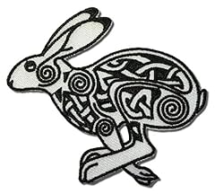 Embroidered celtic hare for sale  Delivered anywhere in Ireland