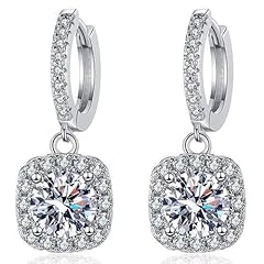 Orecchini pendenti moissanite usato  Spedito ovunque in Italia 