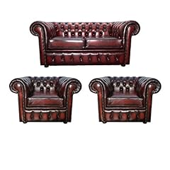 Chesterfield genuine leather for sale  Delivered anywhere in UK